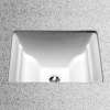 17-in Undermount Bathroom Sink with Overflow and SanaGloss Ceramic Glaze in Cotton