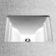 17-in Undermount Bathroom Sink with Overflow and SanaGloss Ceramic Glaze in Cotton