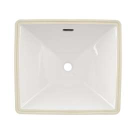 19-in Undermount Bathroom Sink with Overflow and SanaGloss