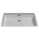20-1/2-in Undermount Bathroom Sink with Overflow and SanaGloss Ceramic Glaze in Cotton