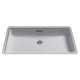 20-1/2-in Undermount Bathroom Sink with Overflow and SanaGloss Ceramic Glaze in Colonial White
