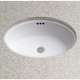 17-1/4-in Undermount Bathroom Sink with Overflow in Cotton