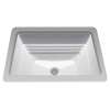 18-1/2-in Undermount Bathroom Sink with Overflow in Colonial White