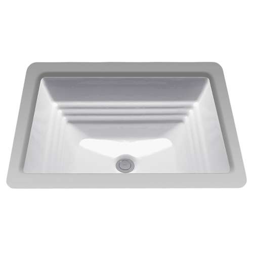 18-1/2-in Undermount Bathroom Sink with Overflow in Colonial White