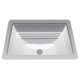 18-1/2-in Undermount Bathroom Sink with Overflow in Colonial White