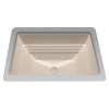 18-1/2-in Undermount Bathroom Sink with Overflow in Bone