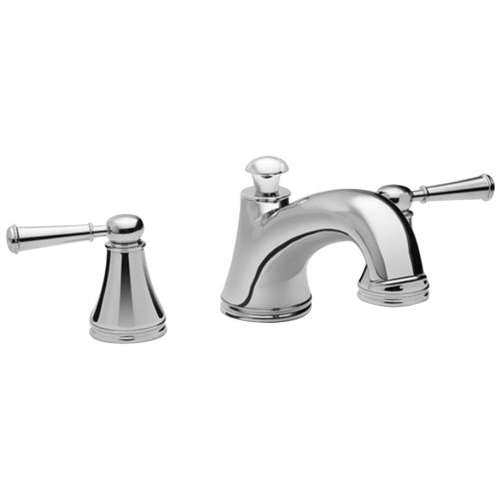 Vivian TB220DD1#CP Deck Mount Tub Filler Trim with Lever Handles in Polished Chrome