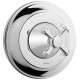 TS220P#BN Vivian Pressure Balance Valve Trim with Cross Handle in Brushed Nickel