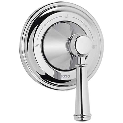 Three-Way Diverter Trim with Shut-Off and Lever Handle
