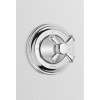 Two-Way Diverter Trim with Shut-Off and Cross Handle in Brushed Nickel