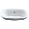 19-1/2-in Drop In Bathroom Sink with Overflow and SanaGloss Ceramic Glaze in Cotton