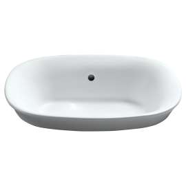 19-1/2-in Drop In Bathroom Sink with Overflow and SanaGloss Ceramic Glaze