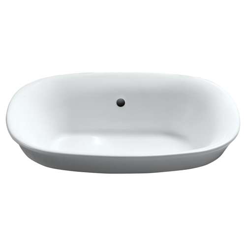 19-1/2-in Drop In Bathroom Sink with Overflow and SanaGloss Ceramic Glaze