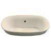 19-1/2-in Drop In Bathroom Sink with Overflow and SanaGloss Ceramic Glaze in Bone