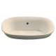 19-1/2-in Drop In Bathroom Sink with Overflow and SanaGloss Ceramic Glaze in Bone