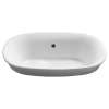 19-1/2-in Drop In Bathroom Sink with Overflow and SanaGloss Ceramic Glaze in Colonial White