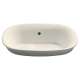 19-1/2-in Drop In Bathroom Sink with Overflow and SanaGloss Ceramic Glaze in Sedona Beige