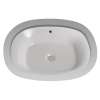 20-3/8-in Undermount Bathroom Sink with Overflow and SanaGloss Ceramic Glaze in Cotton