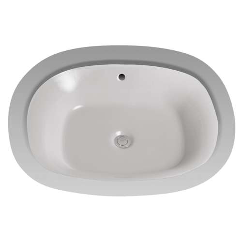 20-3/8-in Undermount Bathroom Sink with Overflow and SanaGloss Ceramic Glaze