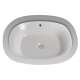 20-3/8-in Undermount Bathroom Sink with Overflow and SanaGloss Ceramic Glaze in Cotton