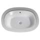 20-3/8-in Undermount Bathroom Sink with Overflow and SanaGloss Ceramic Glaze in Colonial White