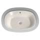 20-3/8-in Undermount Bathroom Sink with Overflow and SanaGloss Ceramic Glaze in Sedona Beige