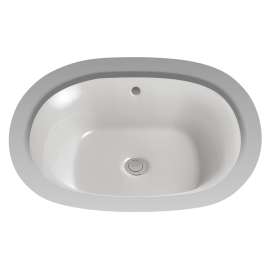 17-5/8-in Undermount Bathroom Sink with Overflow and SanaGloss Ceramic Glaze