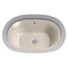 17-5/8-in Undermount Bathroom Sink with Overflow and SanaGloss Ceramic Glaze in Bone