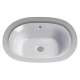 17-5/8-in Undermount Bathroom Sink with Overflow and SanaGloss Ceramic Glaze in Colonial White