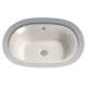 17-5/8-in Undermount Bathroom Sink with Overflow and SanaGloss Ceramic Glaze in Sedona Beige