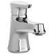 Single Handle Bathroom Faucet with Pop-Up Drain Assembly in Brushed Nickel