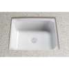 18-5/8-in Undermount Bathroom Sink with Overflow and SanaGloss Ceramic Glaze in Cotton