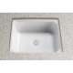 18-5/8-in Undermount Bathroom Sink with Overflow and SanaGloss Ceramic Glaze in Cotton