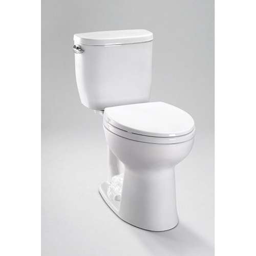 1.28 GPF Two-Piece Elongated Toilet - Seat Not Included in Cotton