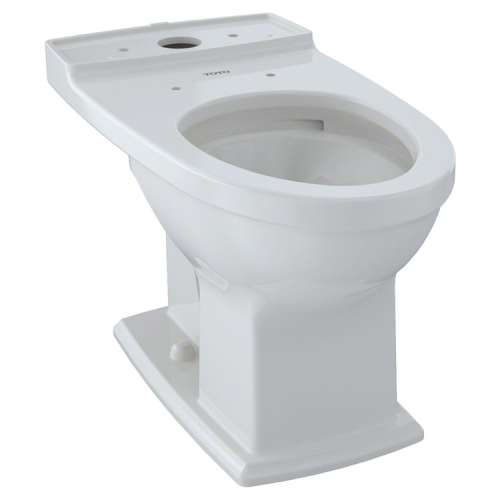 Elongated Universal Height Toilet Bowl with CeFiONtect in Colonial White