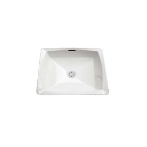 14-1/2-in Undermount Bathroom Sink with SanaGloss and Overflow Drain