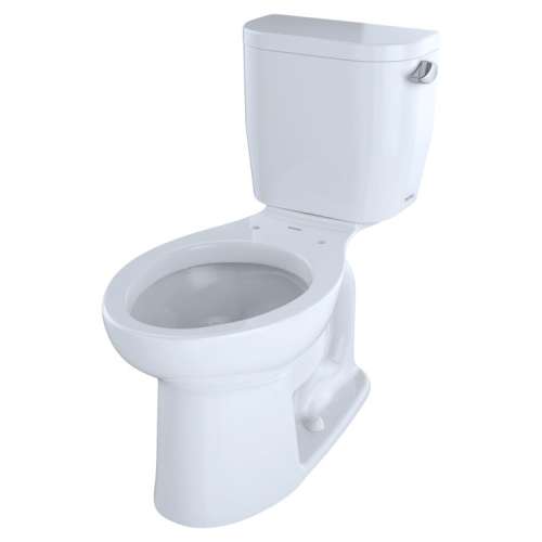 1.28 GPF Close Coupled Elongated Toilet with Right Hand Trip Lever in Cotton