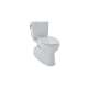 1.0 GPF Two-Piece Elongated Toilet with Single Flush in Colonial White