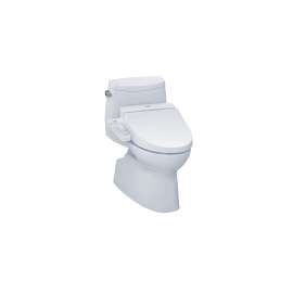 1.28 GPF One-Piece Elongated Bowl with Single Flush and Washlet+ C100 Washlet in Cotton