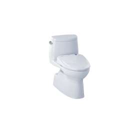 Carlyle II MW614574CEFG#01 1.28 GPF One-Piece Elongated Bowl with Single Flush and Washlet+ S300e Washlet in Cotton