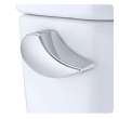 1.28 GPF Two-Piece Single Flush Elongated Toilet with Right Hand Trip Lever in Cotton