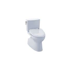 1.0 GPF Two-Piece Elongated Toilet with Single Flush and Washlet+ S300e Washlet in Cotton