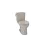 1.0 GPF Two-Piece Round Toilet with Single Flush and CeFiONtect Ceramic Glaze in Bone