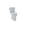 1.0 GPF Two-Piece Round Toilet with Single Flush and CeFiONtect Ceramic Glaze in Colonial White