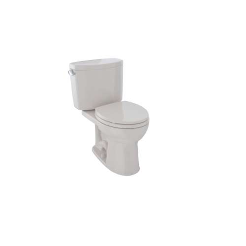 Drake II Round Tornado 1.28-GPF 2 Piece Toilet, Less Seat