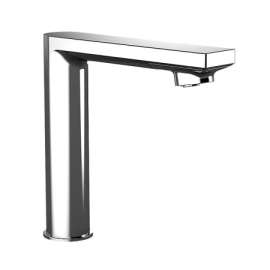 Micro Sensor and Single Hole Electronic Bathroom Faucet with 10s Controller and Mixing Valve in Polished Chrome, 1.0 GPM