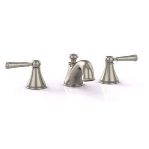Widespread Lavatory Faucet with Lever Handles in Brushed Nickel