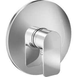 Pressure Balance Shower Trim in Polished Chrome, Round