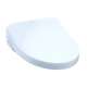 Contemporary Lid Assembly for Elongated S500E/S550E Washlet in Cotton