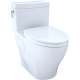Aimes Elongated Tornado 1.28-GPF 1-Piece Toilet, With Seat